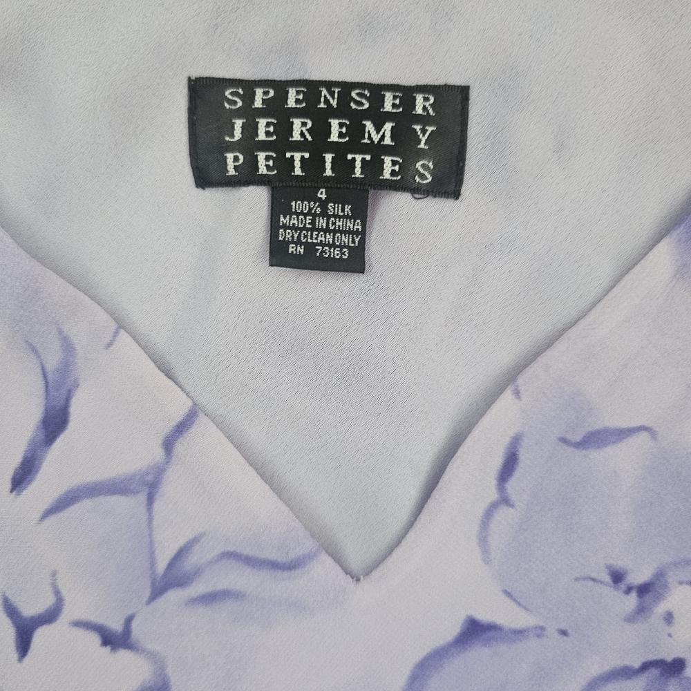Spenser Jeremy Lavender Silk Midi Dress Size 4